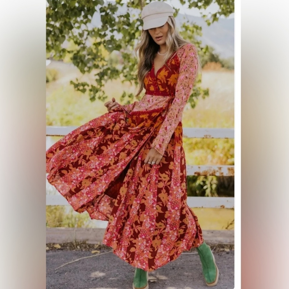 Free People Tilda Wrap Maxi Dress - Picture 4 of 16